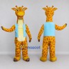 Custom Orange and Blue Giraffe in a Vest Mascot Costume Adult Full Body Suit for School Events Custom Orange and Blue Giraffe in a Vest Mascot Costume Adult Full Body Suit for School Events