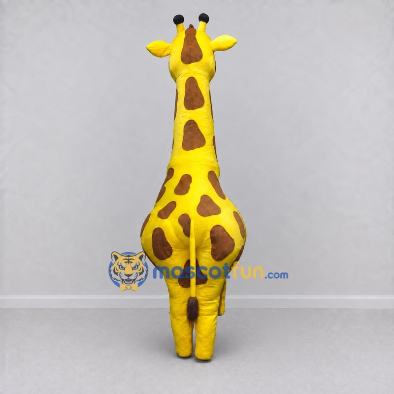Custom Yellow and Brown Giraffe Mascot Costume Adult Full Body Suit for Wildlife Events Custom Yellow and Brown Giraffe Mascot Costume Adult Full Body Suit for Wildlife Events