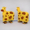 Custom Yellow and Brown Four-Legged Cow Mascot Costume Adult Full Body Suit for Farm Events
