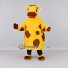 Custom Yellow and Brown Cow Mascot Costume Adult Full Body Suit for Farm Events Custom Yellow and Brown Cow Mascot Costume Adult Full Body Suit for Farm Events