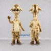 Custom Tan and Brown Giraffe in Glasses Mascot Costume Adult Full Body Suit for School Events