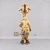 Custom Tan and Brown Giraffe in Glasses Mascot Costume Adult Full Body Suit for School Events