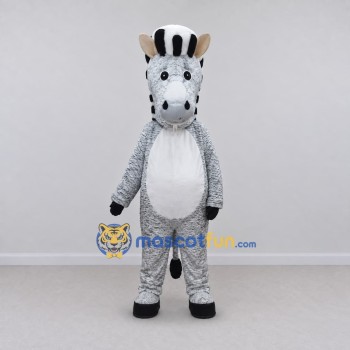Custom White and Black Zebra Mascot Costume Adult Full Body Suit for Wildlife Events Custom White and Black Zebra Mascot Costume Adult Full Body Suit for Wildlife Events