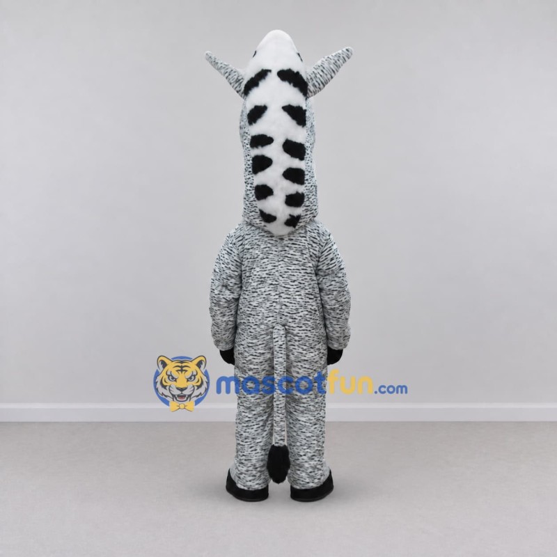 Custom White and Black Zebra Mascot Costume Adult Full Body Suit for Wildlife Events Custom White and Black Zebra Mascot Costume Adult Full Body Suit for Wildlife Events