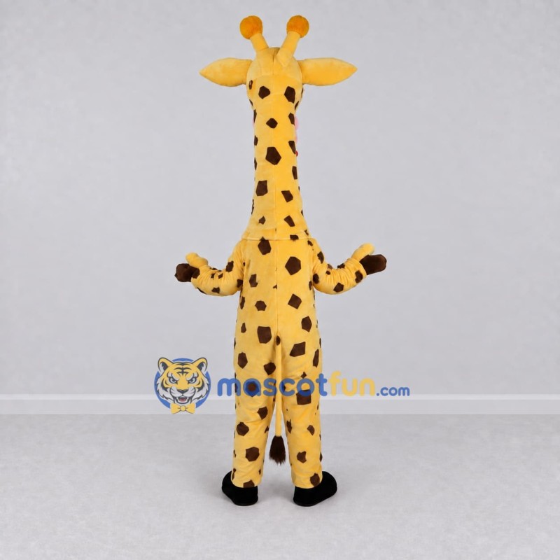 Custom Yellow and Brown Giraffe Mascot Costume Adult Full Body Suit for Wildlife Events Custom Yellow and Brown Giraffe Mascot Costume Adult Full Body Suit for Wildlife Events