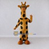 Custom Yellow and Black Giraffe Mascot Costume Adult Full Body Suit for Wildlife Events Custom Yellow and Black Giraffe Mascot Costume Adult Full Body Suit for Wildlife Events