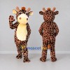 Custom Brown and Cream Giraffe Character Mascot Costume Adult Full Body Suit for School Events Custom Brown and Cream Giraffe Character Mascot Costume Adult Full Body Suit for School Events