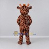 Custom Brown and Cream Giraffe Character Mascot Costume Adult Full Body Suit for School Events Custom Brown and Cream Giraffe Character Mascot Costume Adult Full Body Suit for School Events
