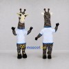 Custom Brown and White Giraffe in a T-Shirt Mascot Costume Adult Full Body Suit for School Events Custom Brown and White Giraffe in a T-Shirt Mascot Costume Adult Full Body Suit for School Events