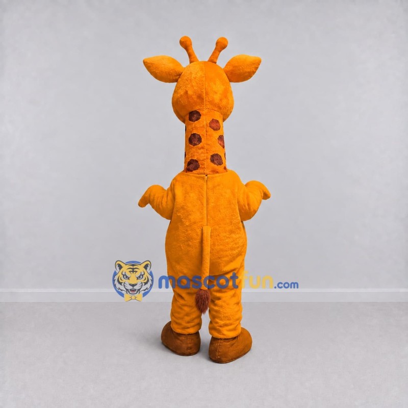 Custom Orange Giraffe Mascot Costume Adult Full Body Suit for Wildlife Events Custom Orange Giraffe Mascot Costume Adult Full Body Suit for Wildlife Events