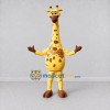 Custom Yellow and Brown Long-Necked Giraffe Mascot Costume Adult Full Body Suit for Wildlife Events Custom Yellow and Brown Long-Necked Giraffe Mascot Costume Adult Full Body Suit for Wildlife Events