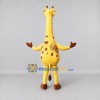 Custom Yellow and Brown Long-Necked Giraffe Mascot Costume Adult Full Body Suit for Wildlife Events Custom Yellow and Brown Long-Necked Giraffe Mascot Costume Adult Full Body Suit for Wildlife Events