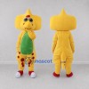 Custom Yellow and Green Frilled Dinosaur Character Mascot Costume Adult Full Body Suit for Dinosaur Events