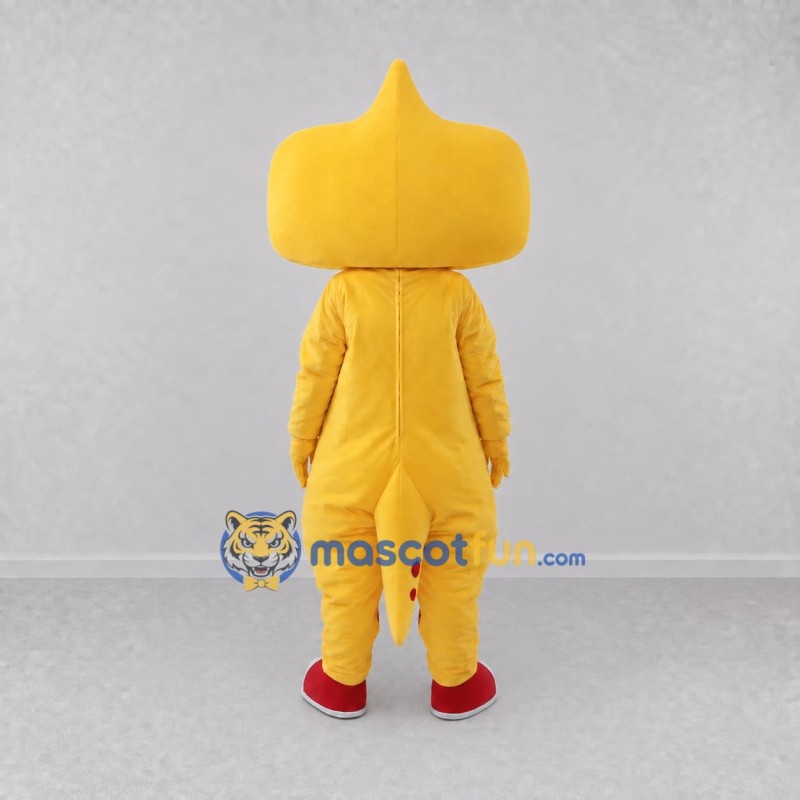 Custom Yellow and Green Frilled Dinosaur Character Mascot Costume Adult Full Body Suit for Dinosaur Events Custom Yellow and Green Frilled Dinosaur Character Mascot Costume Adult Full Body Suit for Dinosaur Events