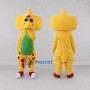 Custom Yellow and Green Frilled Dinosaur Character Mascot Costume Adult Full Body Suit for Dinosaur Events