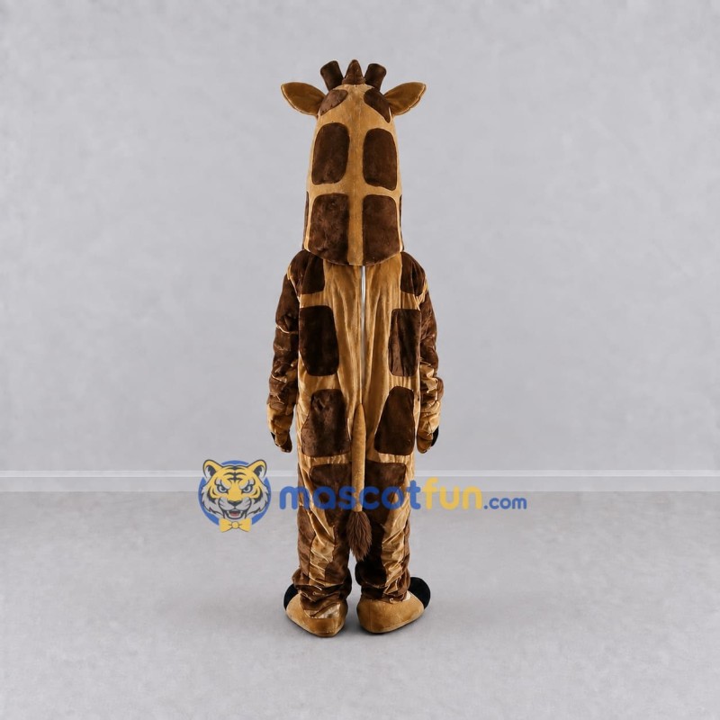 Custom Brown and Tan Giraffe Mascot Costume Adult Full Body Suit for Wildlife Events Custom Brown and Tan Giraffe Mascot Costume Adult Full Body Suit for Wildlife Events