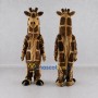 Custom Brown and Tan Giraffe Mascot Costume Adult Full Body Suit for Wildlife Events
