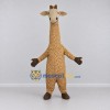 Custom Tan and Brown Long-Necked Giraffe Mascot Costume Adult Full Body Suit for Wildlife Events
