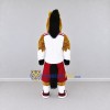 Custom Brown and Red Horse in Sportswear Mascot Costume Adult Full Body Suit for Sports Events Custom Brown and Red Horse in Sportswear Mascot Costume Adult Full Body Suit for Sports Events