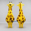 Custom Yellow and Brown Giraffe Mascot Costume Adult Full Body Suit for Wildlife Events