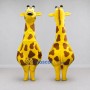 Custom Yellow and Brown Giraffe Mascot Costume Adult Full Body Suit for Wildlife Events