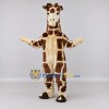 Custom Brown and Cream Giraffe Mascot Costume Adult Full Body Suit for Wildlife Events