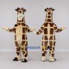 Custom Brown and Cream Giraffe Mascot Costume Adult Full Body Suit for Wildlife Events
