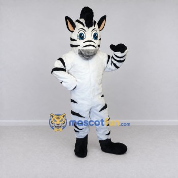 Custom Black and White Zebra Mascot Costume Adult Full Body Suit for Wildlife Events Custom Black and White Zebra Mascot Costume Adult Full Body Suit for Wildlife Events