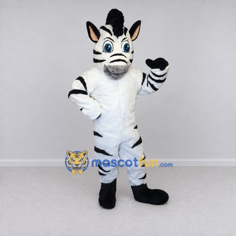 Custom Black and White Zebra Mascot Costume Adult Full Body Suit for Wildlife Events Custom Black and White Zebra Mascot Costume Adult Full Body Suit for Wildlife Events