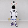 Custom Black and White Zebra in Purple Sneakers Mascot Costume Adult Full Body Suit for Sports Events Custom Black and White Zebra in Purple Sneakers Mascot Costume Adult Full Body Suit for Sports Events