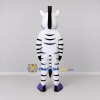 Custom Black and White Zebra in Purple Sneakers Mascot Costume Adult Full Body Suit for Sports Events Custom Black and White Zebra in Purple Sneakers Mascot Costume Adult Full Body Suit for Sports Events