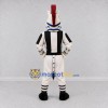 Custom White and Blue Zebra Referee with a Red Mane Mascot Costume Adult Full Body Suit for Sports Events Custom White and Blue Zebra Referee with a Red Mane Mascot Costume Adult Full Body Suit for Sports Events
