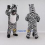 Custom Black and White Zebra Mascot Costume Adult Full Body Suit for Wildlife Events