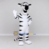 Custom White and Black Tiger Character Mascot Costume Adult Full Body Suit for School Events Custom White and Black Tiger Character Mascot Costume Adult Full Body Suit for School Events