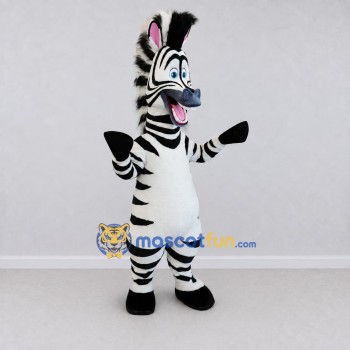 Custom Black and White Zebra Mascot Costume Adult Full Body Suit for Wildlife Events Custom Black and White Zebra Mascot Costume Adult Full Body Suit for Wildlife Events