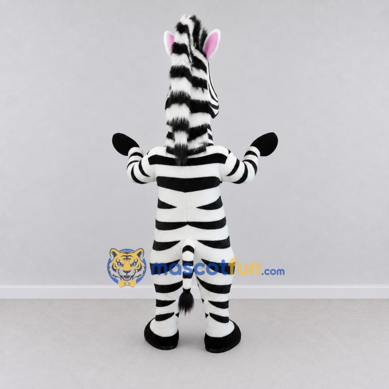 Custom Black and White Zebra Mascot Costume Adult Full Body Suit for Wildlife Events Custom Black and White Zebra Mascot Costume Adult Full Body Suit for Wildlife Events