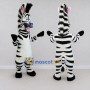 Custom Black and White Zebra Mascot Costume Adult Full Body Suit for Wildlife Events