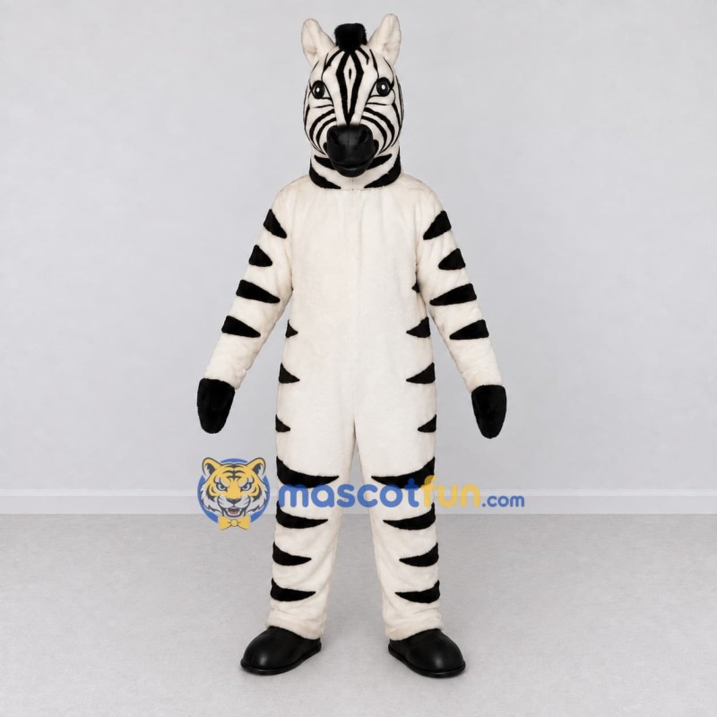 Custom Black and White Zebra Mascot Costume Adult Full Body Suit for Wildlife Events Custom Black and White Zebra Mascot Costume Adult Full Body Suit for Wildlife Events