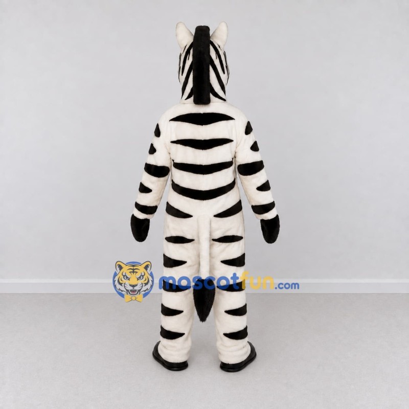 Custom Black and White Zebra Mascot Costume Adult Full Body Suit for Wildlife Events Custom Black and White Zebra Mascot Costume Adult Full Body Suit for Wildlife Events