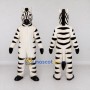 Custom Black and White Zebra Mascot Costume Adult Full Body Suit for Wildlife Events