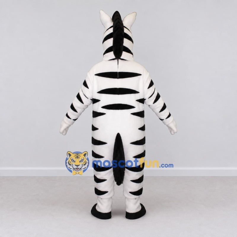 Custom Black and White Zebra Mascot Costume Adult Full Body Suit for Wildlife Events Custom Black and White Zebra Mascot Costume Adult Full Body Suit for Wildlife Events