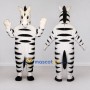 Custom Black and White Zebra Mascot Costume Adult Full Body Suit for Wildlife Events