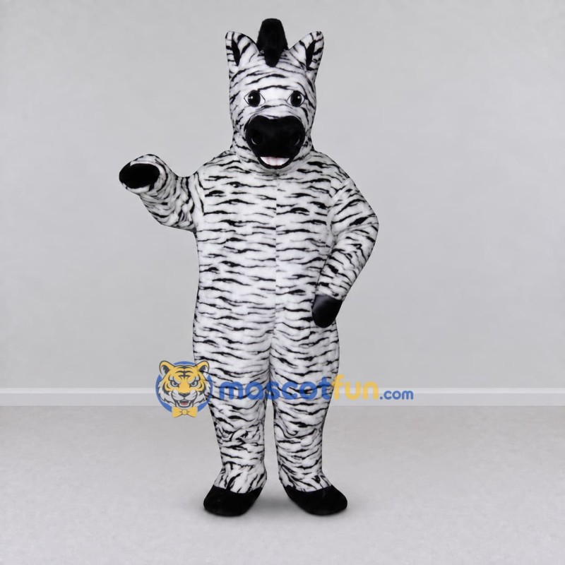 Custom Black and White Zebra Mascot Costume Adult Full Body Suit for Wildlife Events Custom Black and White Zebra Mascot Costume Adult Full Body Suit for Wildlife Events