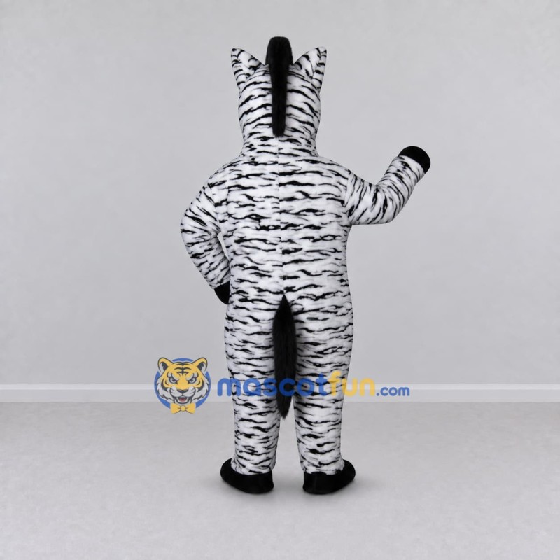 Custom Black and White Zebra Mascot Costume Adult Full Body Suit for Wildlife Events Custom Black and White Zebra Mascot Costume Adult Full Body Suit for Wildlife Events