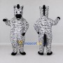 Custom Black and White Zebra Mascot Costume Adult Full Body Suit for Wildlife Events