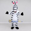 Custom Black and White Zebra Character Mascot Costume Adult Full Body Suit for School Events Custom Black and White Zebra Character Mascot Costume Adult Full Body Suit for School Events