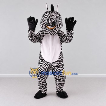 Custom Black and White Zebra Character Mascot Costume Adult Full Body Suit for School Events Custom Black and White Zebra Character Mascot Costume Adult Full Body Suit for School Events