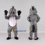 Custom Black and White Zebra Character Mascot Costume Adult Full Body Suit for School Events