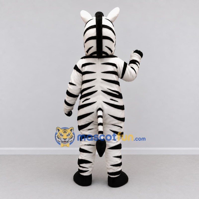 Custom Black and White Zebra Mascot Costume Adult Full Body Suit for Wildlife Events Custom Black and White Zebra Mascot Costume Adult Full Body Suit for Wildlife Events