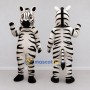 Custom Black and White Zebra Mascot Costume Adult Full Body Suit for Wildlife Events